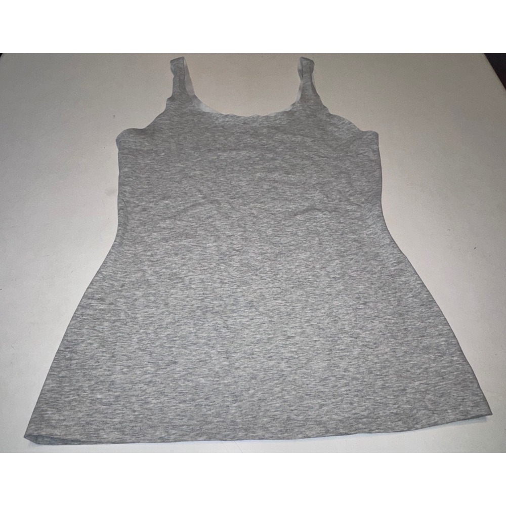 Spanx Heather Gray Tank Top Scoop Neck Layering Camisole Women's Medium